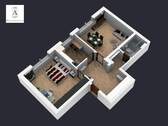 3D-Plan der Wohnung Ansicht 2 - 