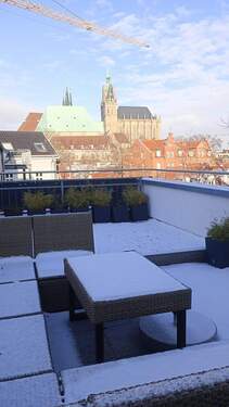 Balkon - D16642 +++ DOM-Blick + große Dachterrasse + Erfurt-Altstadt +++