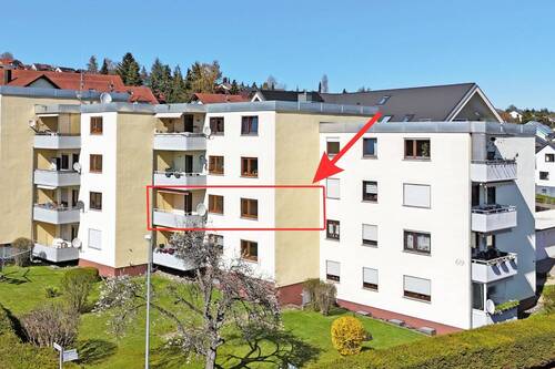 Außenansicht - 3 Zimmer Etagenwohnung zum Kaufen in Bitz