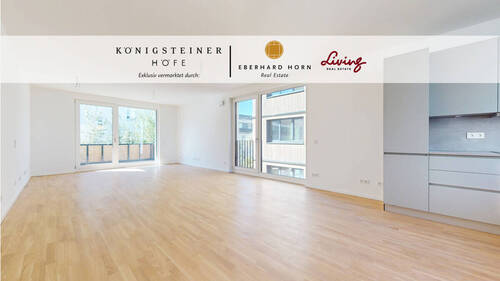 Wohn & Essbereich - Einladende Wohnung mit Echtholzparkett und zwei Balkonen 