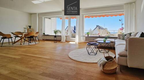 Wohn-Essbereich mit Ausgang Terrasse 1 - 3 Zimmer Etagenwohnung zum Kaufen in Esslingen am Neckar