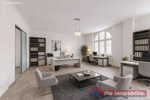 Büro1_2 mit KI möbliert - 2 Zimmer Büro in Magdeburg / Stadtfeld Ost