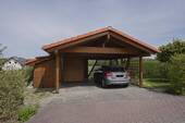 Doppelcarport u. Gartenhütte - 6 Zimmer Doppelhaushälfte in Weilrod