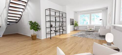 EG Wohnzimmer (Sanierungsvorschlag) - Einfamilienhaus mit 185,00 m² in Saarbrücken zum Kaufen