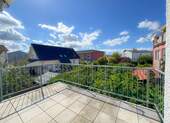 Balkon s/w mit Aussicht - 
