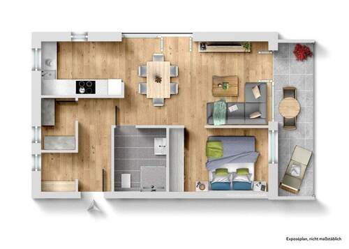 Wohnung 8 - 2 Zimmer Etagenwohnung zum Kaufen in Gütersloh