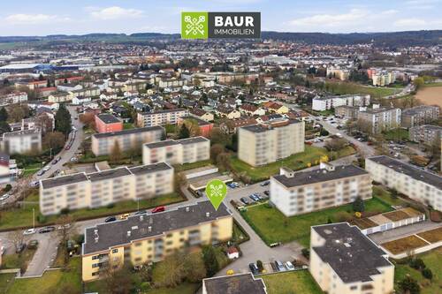 Luftbild - 3 Zimmer Etagenwohnung in Weingarten