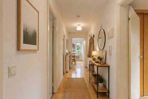 Flur visualisiert - 3 Zimmer Etagenwohnung in Freiburg im Breisgau