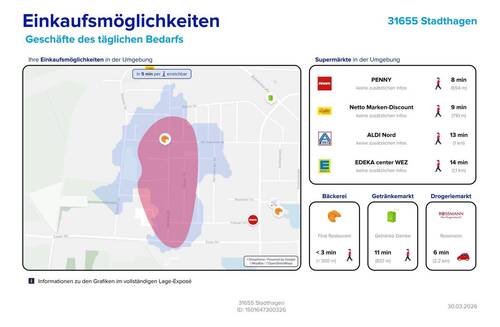Einkaufsmöglichkeiten - 2 Zimmer Etagenwohnung in Stadthagen