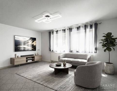 Wohnzimmer 1 - *** Frisch modernisiert und sofort bezugsfrei: helle 2 Zimmer-Wohnung mit Wohlfühlcharakter ***