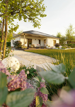 Bild 1 - Der Bungalow mit der charmanten Form in Baunatal - ausgefallen und praktisch