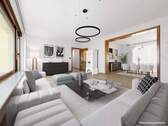 Wohn-Esszimmer EG Renovierungsbeispiel - 