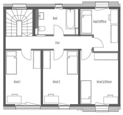 TopTen N2 - Obergeschoss - Reihenmittelhaus mit 169,20 m² in Frankfurt am Main zum Kaufen