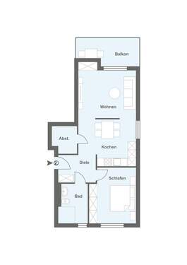 Whg. 4.jpg - Etagenwohnung mit 82,00 m&sup2; in Bielefeld zum Kaufen