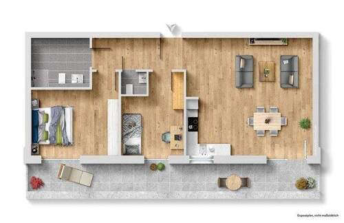 immoGrafik-Exposeplan-37743001301-K1-DINA4-low - 3 Zimmer Etagenwohnung zum Kaufen in Rietberg