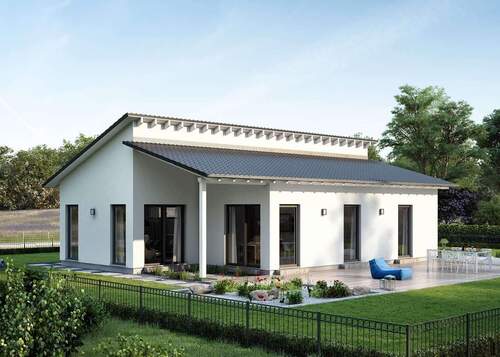 Hausansicht - Eben - so sieht Komfort aus! Ein Bungalow von massa haus!