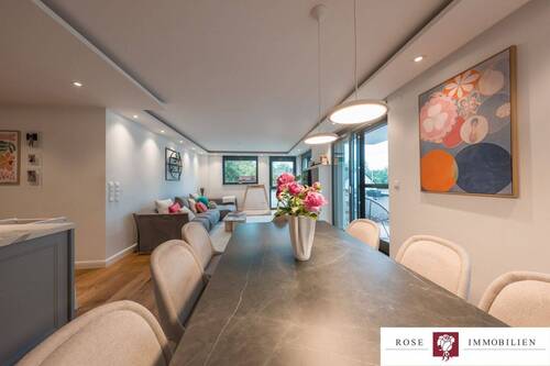 Titelbild - Stilvolle und moderne 4-Zimmerwohnung mit Sonnenterrasse, Garten & Carport