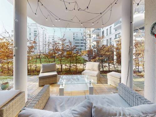 Titelbild - Sofort bezugsfreie 4-Zimmer-Terrassenwohnung mit Garten und Wasserblick