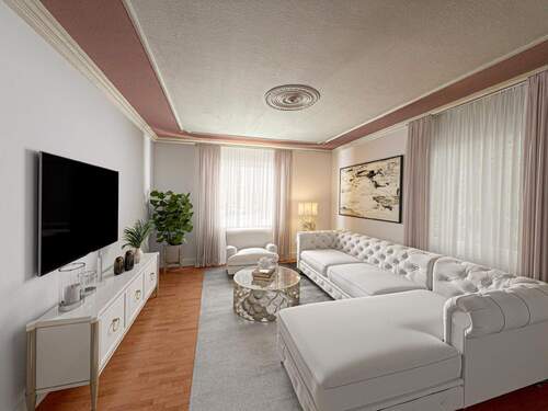Modernisierungs- und Einrichtungsbeispiel: Wohnzimmer Obergeschoss - 