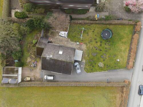 Vogelperspektive - Baugrundstück - mit Baugenehmigung - für ca. 932qm Wohnfläche mit 11 Wohneinheiten in Rellingen!