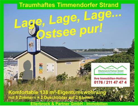 Lage! Lage! Lage! - Neuwertige 5-Zi.-Eigentumswohnung (300 m zum Strand)