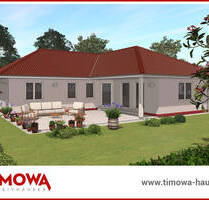 Winkelbungalow mit überdachter Terrasse inkl. ca. 702m² Bauplatz - Kavelstorf