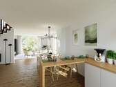 1_Visualisierung Wohnen Satteldach - 