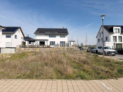 Blick auf Bauplatz - 