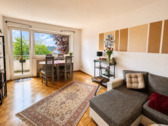 Wohnzimmer - Gepflegte 2-Zimmer-Wohnung mit Balkon & Tiefgaragenstellplatz in Münster-Roxel