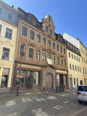 Straßenansicht - Einzeldenkmal mit opulenter Schmuckfassade - Sanierungsobjekt im Herzen der Altstadt