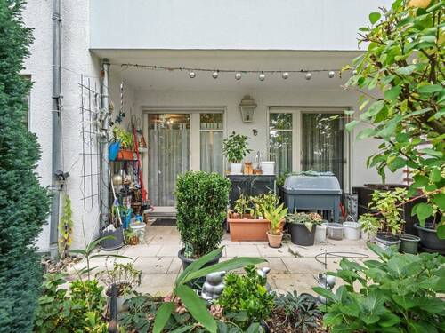 teil-überdachte Terrasse - 