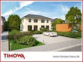 Außenansicht des TIMOWA Doppelhauses Stadtvilla 125 - Doppelhaushälfte inkl. ca. 396 m² Bauplatz