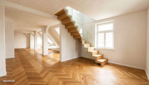 Aufgang in die Turmspitze - Wohnen im Turm von München-Neuhausen! Ein Unikat. Ein Zuhause für Visionäre.