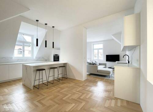 Visualisierung Küche - 3 Zimmer Etagenwohnung zum Kaufen in München