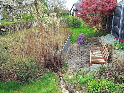 Sitzbank vor dem Teich - 