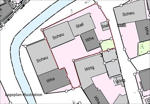 Lageplan-Illustration - 