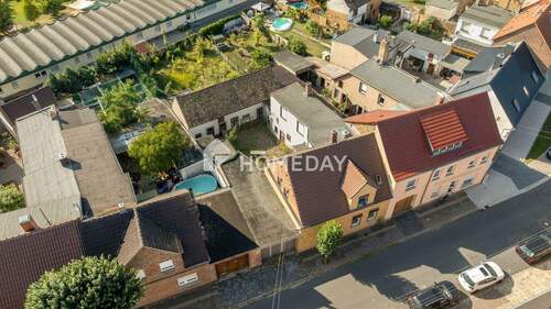 Außenansicht Drohne 6 - Einfamilienhaus mit Scheune, Garten, Charme und viel Potenzial - Ihr Projekt mit Zukunft