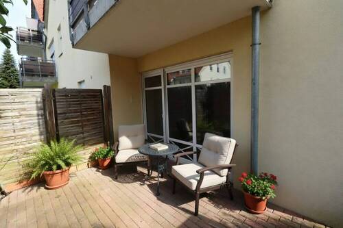 Gemütliche Terrasse mit Sitzgelegenheit - 2 Zimmer Etagenwohnung zum Kaufen in Ribnitz-Damgarten