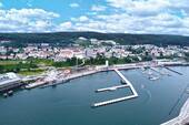 Luftaufnahme frontal - Grundstück zum Kaufen in Sassnitz/Rügen