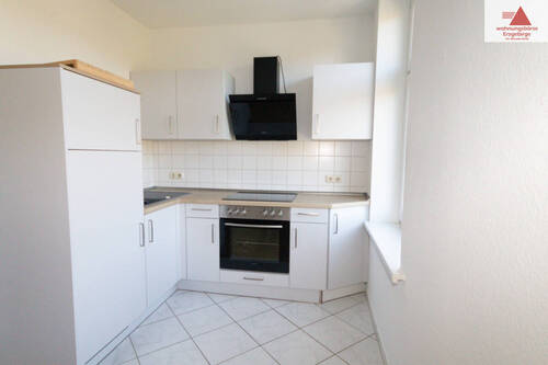 Küche - Kleine Single-Wohnung mit Einbauküche in ruhiger Lage von Annaberg!!