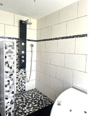 Badezimmer - Etagenwohnung mit 71,00 m&sup2; in Neu-Ulm zur Miete