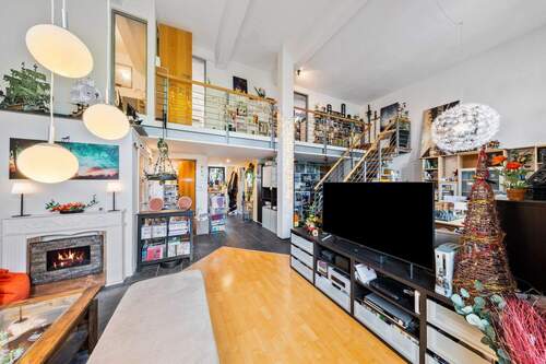 Wohnzimmer - Etagenwohnung mit 134,00 m&sup2; in Berlin zum Kaufen