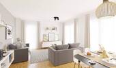 Im geräumigen Wohnzimmer verbringen Sie und Ihre L - Ein helles Wohnzimmer mit Aussicht