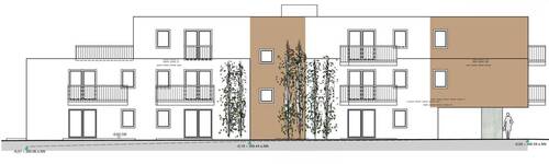 Ansicht Süd - Etagenwohnung mit 85,50 m&sup2; in Nürnberg zum Kaufen