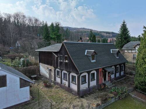 Blick Richtung Süd-West - 6 Zimmer Einfamilienhaus in Jonsdorf