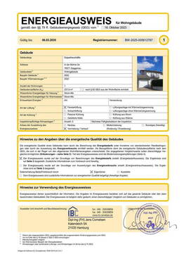 Energieausweis S. 1 - 
