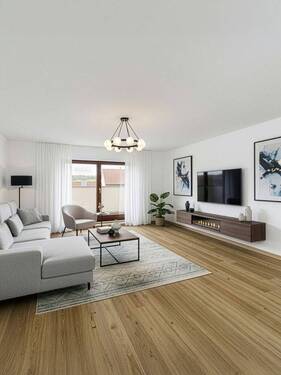 Wohnzimmer KI generiert - Etagenwohnung mit 45,50 m² in Würzburg zum Kaufen