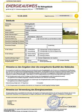 Energieausweis - 