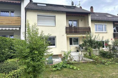 Ansicht Gartenseite - 3-Familien-Reihenmittelhaus mit Garten in sehr ruhiger und bevorzugter Wohnlage!