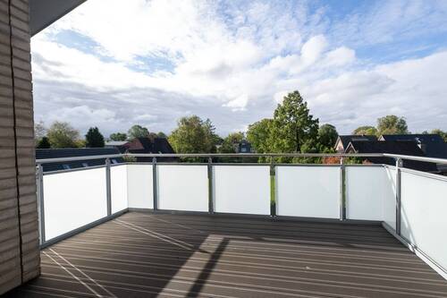 Süd-West Balkon vor der Wohnküche - Etagenwohnung mit 146,20 m&sup2; in Friedrichstadt zum Kaufen